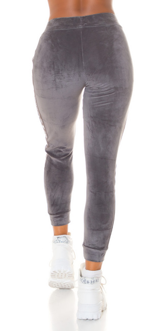 Loungewear jogger plush look enjoy grijs